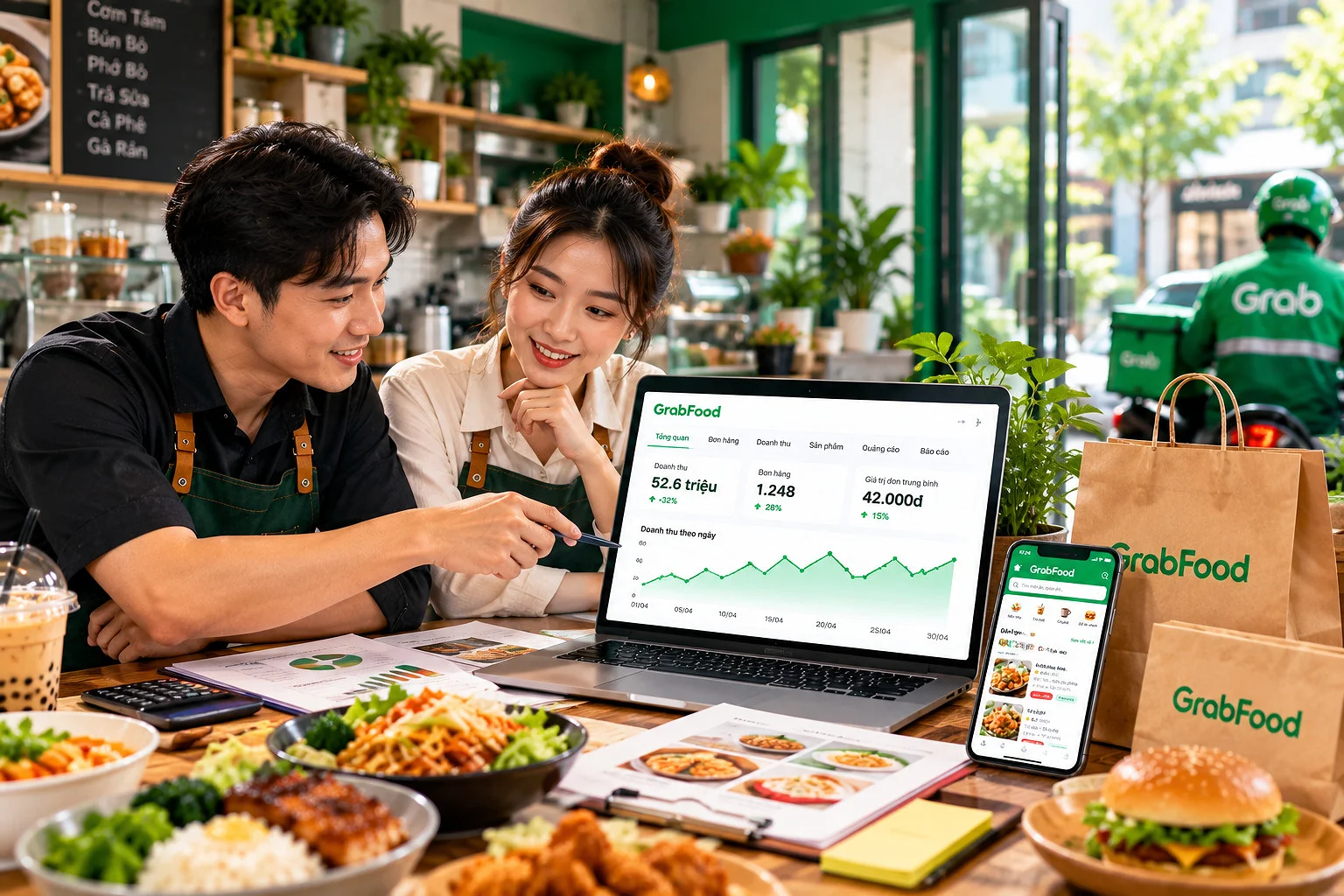 Giải pháp quản lý và tối ưu gian hàng GrabFood